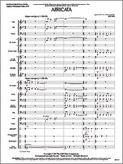 Cover icon of Full Score Africata: Score sheet music for concert band by Quincy C. Hilliard, intermediate skill level