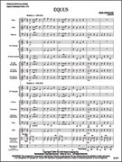 Cover icon of Full Score Equus: Score sheet music for concert band by Erik Morales, intermediate skill level