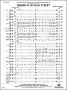 Cover icon of Full Score Midnight on Main Street: Score sheet music for concert band by Brian Balmages, intermediate skill level