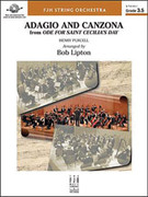 Cover icon of Full Score Adagio and Canzona: Score sheet music for string orchestra by Anonymous and Bob Lipton, intermediate skill level