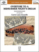 Cover icon of Full Score Overture to a Midsummer Night's Dream: Score sheet music for string orchestra by Felix Mendelssohn-Bartholdy and Felix Mendelssohn-Bartholdy, intermediate skill level