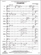 Cover icon of Full Score Stampede: Score sheet music for concert band by Brian Balmages, intermediate skill level