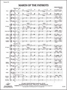 Cover icon of Full Score March of the Patriots: Score sheet music for concert band by Erik Morales, intermediate skill level