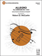 Cover icon of Full Score Allegro from Serenade No 1 in D: Score sheet music for string orchestra by Wolfgang Amadeus Mozart and Robert D. McCashin, intermediate skill level