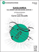 Cover icon of Full Score Gagliarda: Score sheet music for string orchestra by Ottorino Respighi, intermediate skill level