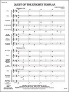 Cover icon of Full Score Quest of the Knights Templar: Score sheet music for concert band by Robert Sheldon, intermediate skill level