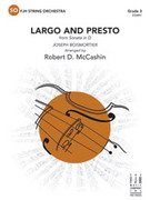 Cover icon of Full Score Largo and Presto: Score sheet music for string orchestra by Joseph Boismortier and Robert D. McCashin, intermediate skill level