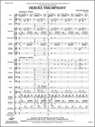 Cover icon of Full Score Heroes Triumphant: Score sheet music for concert band by William Owens, intermediate skill level