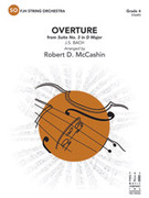 Cover icon of Full Score Overture: Score sheet music for string orchestra by Johann Sebastian Bach and Johann Sebastian Bach, intermediate skill level