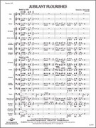 Cover icon of Full Score Jubilant Flourishes: Score sheet music for concert band by Travis J. Weller, intermediate skill level