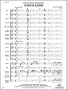 Cover icon of Full Score Festival Esprit: Score sheet music for concert band by Travis J. Weller, intermediate skill level