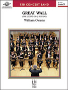Cover icon of Full Score Great Wall: Score sheet music for concert band by William Owens, intermediate skill level