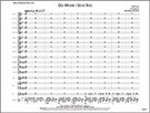 Cover icon of Go Where I Send Thee (COMPLETE) sheet music for jazz band by Anonymous and Michael Brown, intermediate skill level