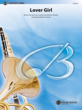 Cover icon of Lover Girl sheet music for concert band (full score) by Laufey Stewart, Spencer Stewart and Michael Kamuf, intermediate skill level