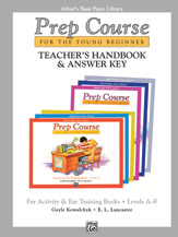 Cover icon of Alfred's Basic Piano Prep Course: Activity and Ear Training Book Teacher's Handbook and Answer Key, Levels A-F: For the Young Beginner sheet music for piano solo by Gayle Kowalchyk and E. L. Lancaster, intermediate skill level