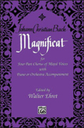 Cover icon of Magnificat sheet music for choir (SATB: soprano, alto, tenor, bass) by Johann Sebastian Bach and Walter Ehret, intermediate skill level