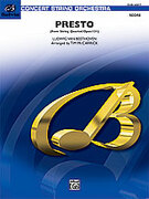 Cover icon of Presto (COMPLETE) sheet music for string orchestra by Ludwig van Beethoven, classical score, intermediate skill level