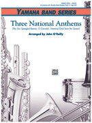 Cover icon of Three National Anthems sheet music for concert band (full score) by Anonymous, beginner skill level