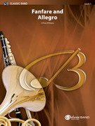 Cover icon of Fanfare and Allegro (COMPLETE) sheet music for concert band by Clifton Williams, advanced skill level