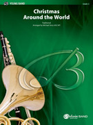 Cover icon of Christmas Around the World sheet music for concert band (full score) by Anonymous and Michael Story, easy skill level