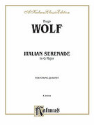 Cover icon of Italian Serenade (COMPLETE) sheet music for string quartet by Hugo Wolf, classical score, easy/intermediate skill level