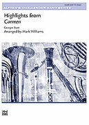Cover icon of Highlights from Carmen (COMPLETE) sheet music for concert band by Georges Bizet and Mark Williams, classical score, intermediate skill level