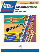 Cover icon of Bach March and Musette (COMPLETE) sheet music for concert band by Johann Sebastian Bach and Mark Williams, classical score, easy skill level