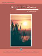Cover icon of Bayou Breakdown sheet music for concert band (full score) by Brant Karrick, intermediate skill level