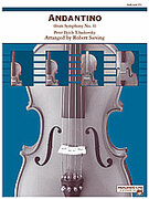Cover icon of Andantino sheet music for string orchestra (full score) by Pyotr Ilyich Tchaikovsky, Pyotr Ilyich Tchaikovsky and Robert Sieving, classical score, intermediate skill level