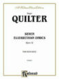 Seven Elizabethan Lyrics Op. 12 sheet music