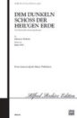 Dem Dunkeln Schoss Der Heil'gen Erde sheet music