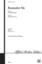Remember Me choir sheet music