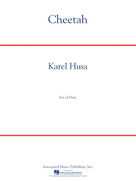 Cover icon of Cheetah (Score Only) sheet music for concert band (full score) by Karel Husa, intermediate skill level