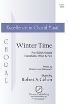 Cover icon of Winter Time sheet music for choir (SSAA: soprano, alto) by Robert S. Cohen and Robert Louis Stevenson, intermediate skill level