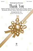 Cover icon of Thank You (arr. Mac Huff) sheet music for choir (2-Part) by Pentatonix, Mac Huff, Mark Manio and Scott Hoying, intermediate duet