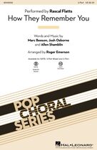 Cover icon of How They Remember You (arr. Roger Emerson) sheet music for choir (2-Part) by Rascal Flatts, Roger Emerson, Allen Shamblin, Josh Osborne and Marc Beeson, intermediate duet