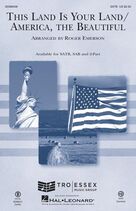 Cover icon of This Land Is Your Land/America, The Beautiful sheet music for choir (SATB: soprano, alto, tenor, bass) by Woody Guthrie, Roger Emerson, Katherine Lee Bates and Samuel Augustus Ward, intermediate skill level