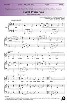 Cover icon of I Will Praise You sheet music for choir (SATB: soprano, alto, tenor, bass) by Glenn A. Pickett, intermediate skill level