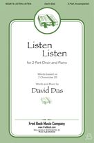 Cover icon of Listen, Listen sheet music for choir (2-Part) by David Das, intermediate duet