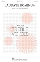 Cover icon of Laudate Dominum sheet music for choir (SSAA: soprano, alto) by Philip Lawson and Psalm 117, intermediate skill level