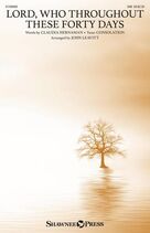 Cover icon of Lord, Who Throughout These Forty Days (arr. John Leavitt) sheet music for choir (SAB: soprano, alto, bass) by Claudia Hernaman and John Leavitt, intermediate skill level