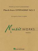 Cover icon of March from Symphony No. 2 (COMPLETE) sheet music for concert band by Pyotr Ilyich Tchaikovsky and Robert Longfield, intermediate skill level