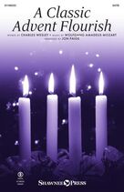 Cover icon of A Classic Advent Flourish (COMPLETE) sheet music for orchestra/band (Consort) by Wolfgang Amadeus Mozart, Charles Wesley and Jon Paige, intermediate skill level