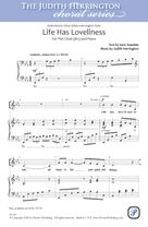 Cover icon of Life Has Loveliness sheet music for choir (2-Part) by Judith Herrington and Sara Teasdale, intermediate duet