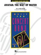 Cover icon of Soundtrack Highlights from Avatar: The Way of Water (arr. Brown) sheet music for concert band (tuba) by Simon Franglen and Michael Brown, intermediate skill level