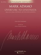 Cover icon of Overture to Lysistrata (arr. Peter Stanley Martin) (COMPLETE) sheet music for concert band by Peter Stanley Martin and Mark Adamo, intermediate skill level