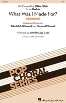Cover icon of What Was I Made For? (from Barbie) (arr. Jennifer Lucy Cook) sheet music for choir (TTB: tenor, bass) by Billie Eilish and Jennifer Lucy Cook, intermediate skill level