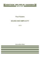 Cover icon of Sound and Simplicity sheet music for accordion by Poul Ruders, classical score, intermediate skill level