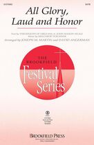 Cover icon of All Glory, Laud and Honor sheet music for orchestra/band (f horn) by Melchior Teschner, Joseph M. Martin and David Angerman, John Mason Neale (trans.) and Theodulph of Orleans, intermediate skill level