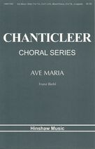 Cover icon of Ave Maria sheet music for choir (SAT: soprano, alto, tenor) by Franz Biebl, intermediate skill level